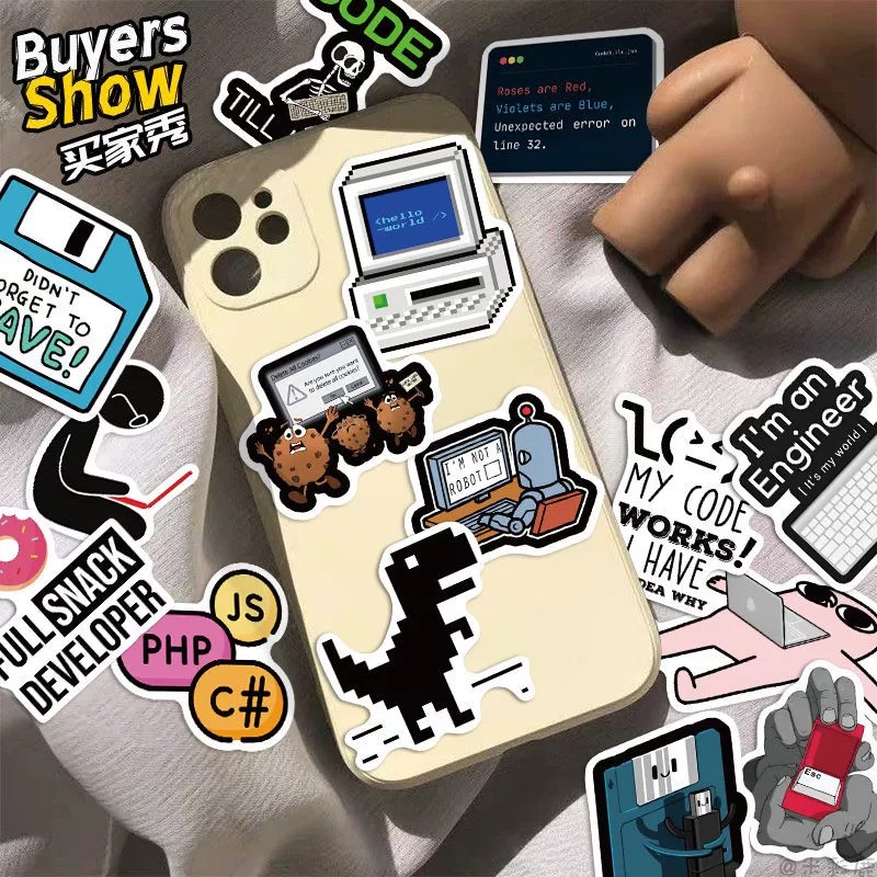 程序员笔记本贴纸