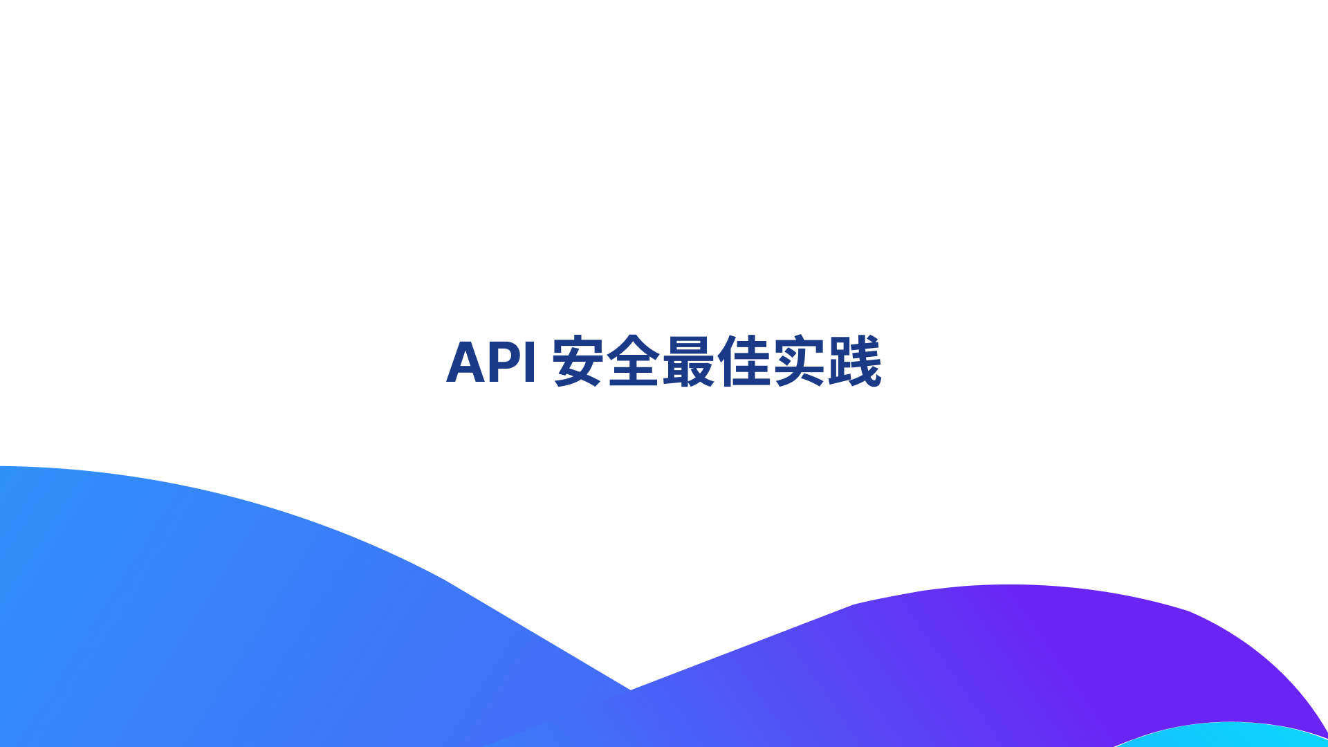 API 安全最佳实践