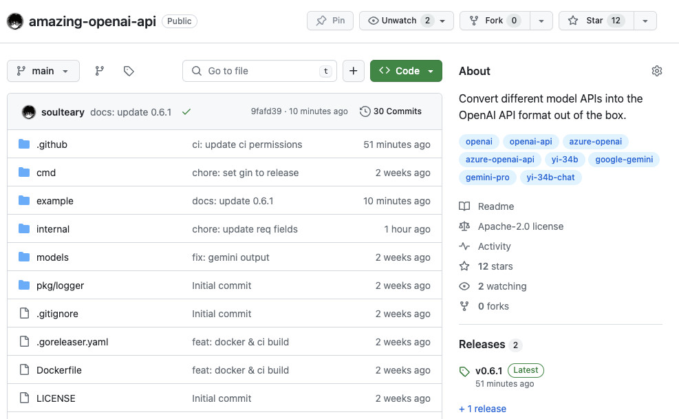 Amazing OpenAI API：把非 OpenAI 模型都按 OpenAI API 调用