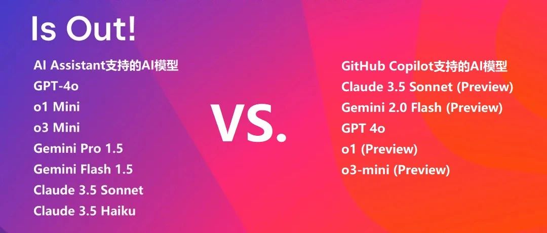 【官方揭秘】JetBrains AI Assistant 与其他 AI 助手（如 GitHub Copilot）相比如何？