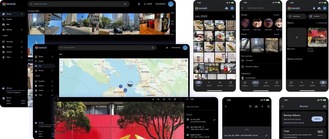 64.1k star 的高颜值的开源相册工具，轻松替代 Google Photos！