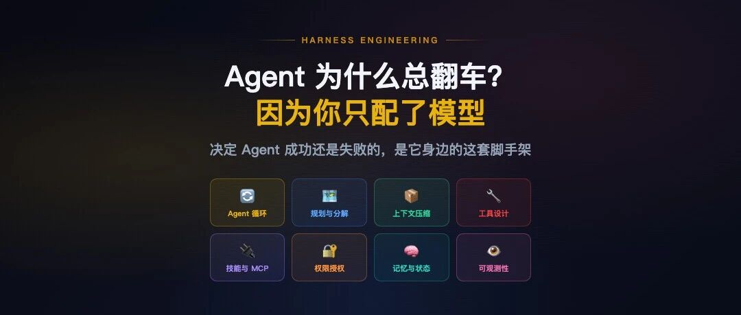 Agent 为什么总翻车？因为你只配了模型，忘了给它搭脚手架