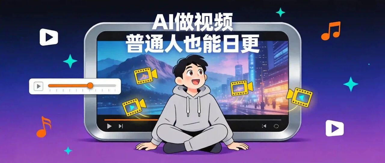 AI做视频，普通人也能日更（不用露脸、不用拍摄）