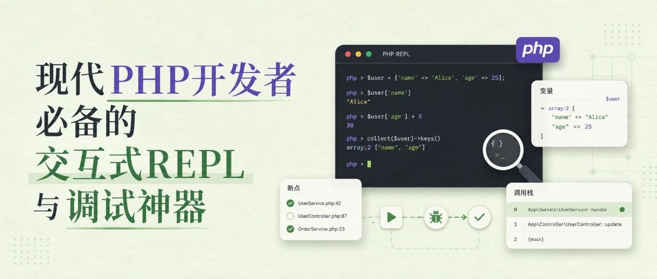 现代PHP开发者必备的交互式REPL与调试神器