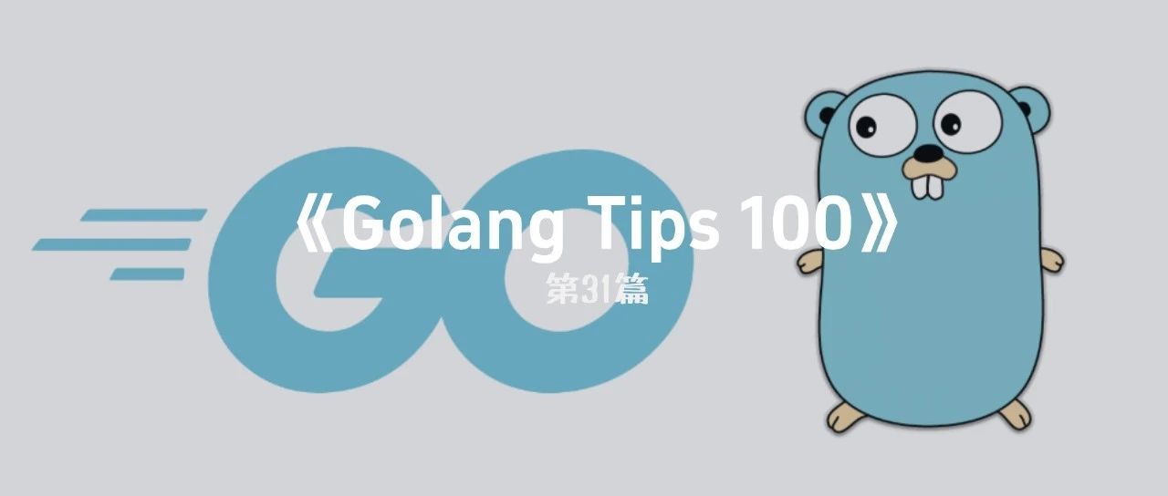 《Go小技巧&amp;易错点100例》第三十一篇