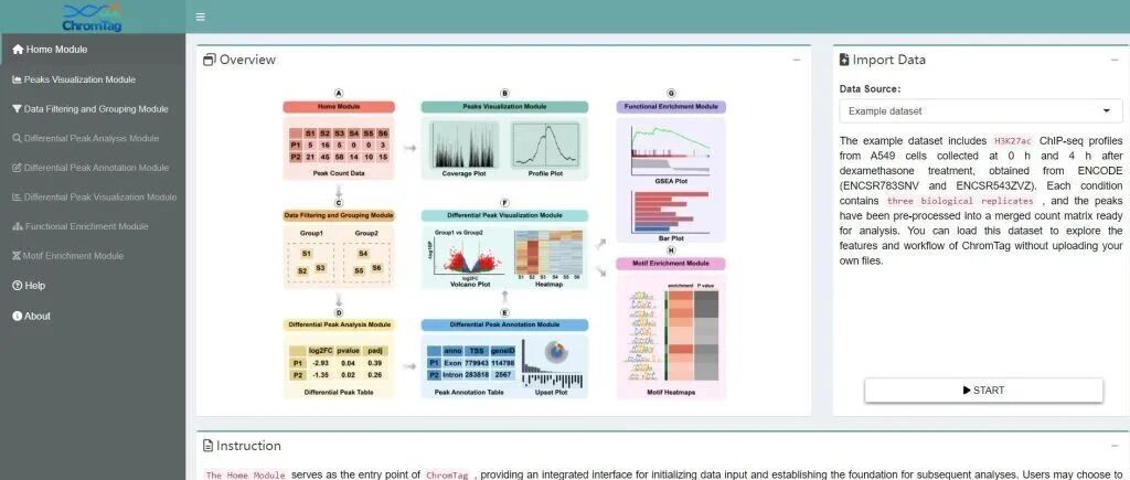 新工具速递｜ChromTag：一站式CUT&Tag/ChIP-seq表观组交互式分析可视化平台