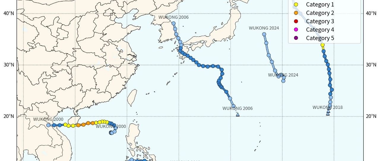 基于 IBTrACS数据的台风路径快速可视化