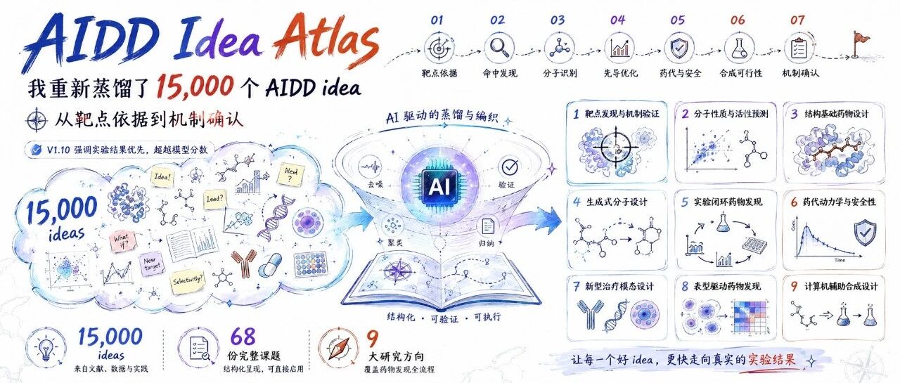 AIDD Idea Atlas | 重新蒸馏了 15000 个 AIDD idea