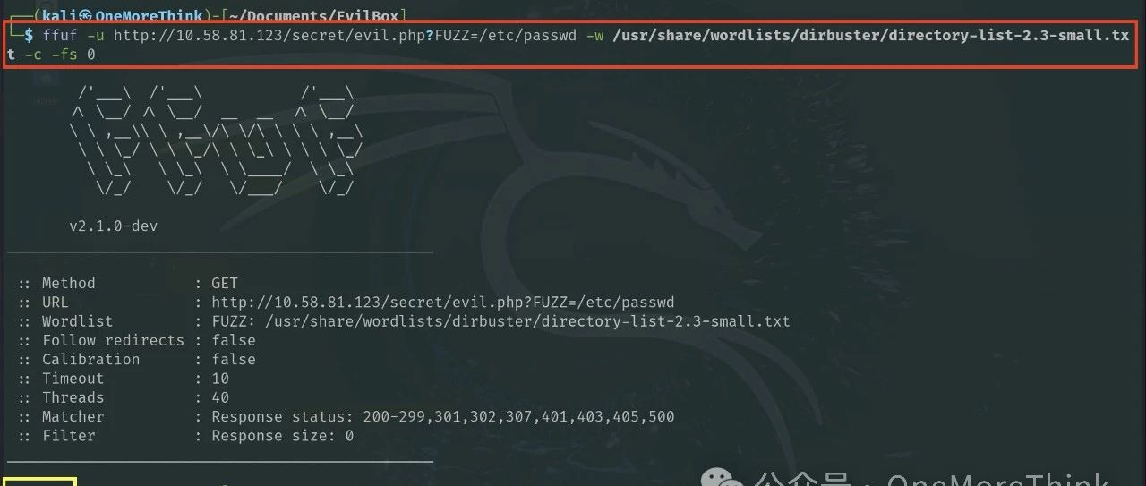 攻防靶场(39)：记一次Web模糊测试 EvilBox