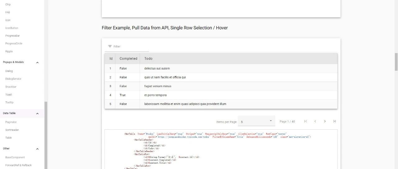一套基于 Material Design 规范实现的 Blazor 和 Razor 通用组件库