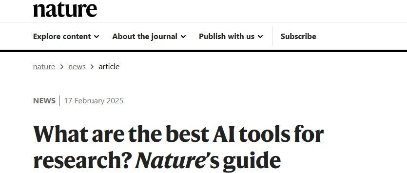 Nature推荐：五大AI模型如何攻克不同科研场景？（内含Deepseek）