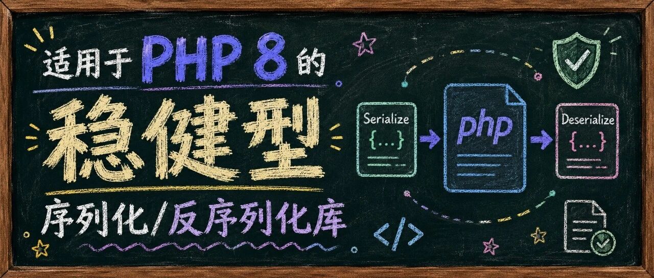 适用于 PHP 8 的稳健型序列化/反序列化库