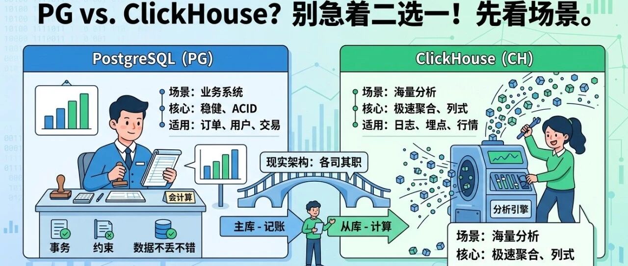 PG 还是 ClickHouse？先别急着二选一