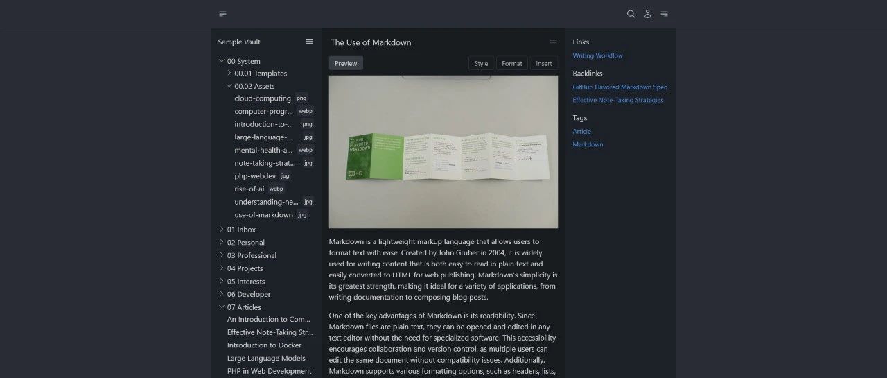 Many Notes：极简主义的 Markdown 笔记神器