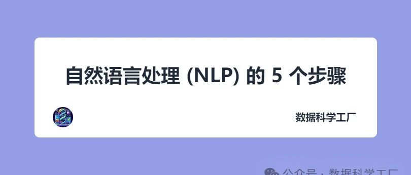 自然语言处理 (NLP) 的 5 个步骤
