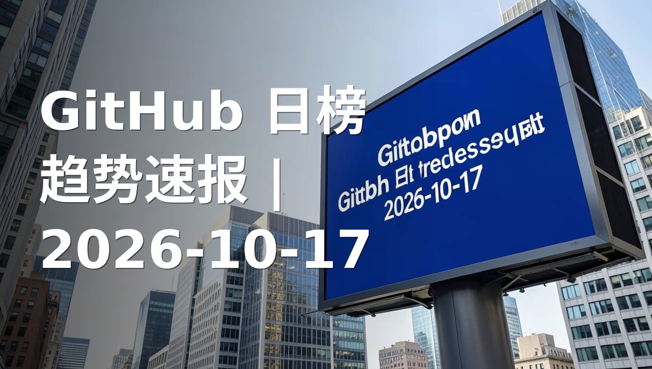 GitHub 日榜趋势速报 | 2026-10-17