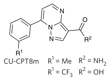 图1. CU-CPT8m的化学结构式（图片来源《Nature》）