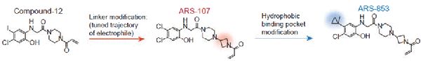 图2. ARS-853的分子结构式（图片来源《Cancer Discovery》）[1]