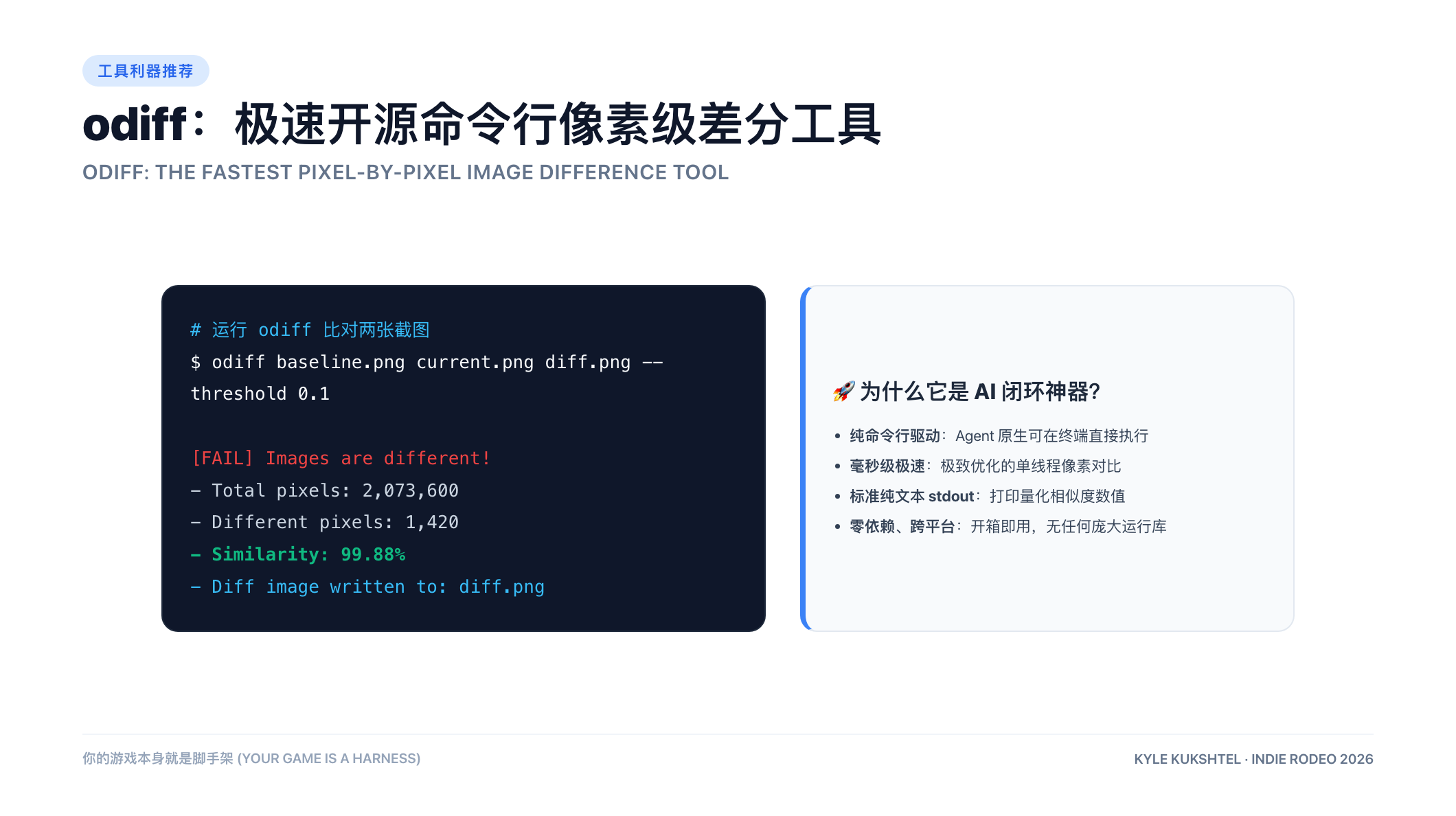 odiff 开源命令行工具