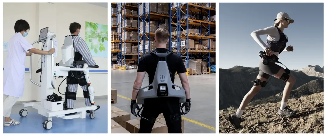 图:傅里叶ExoMotus M4、GermanBionic Exia、极壳Hypershell X Ultra(来源:互联网)