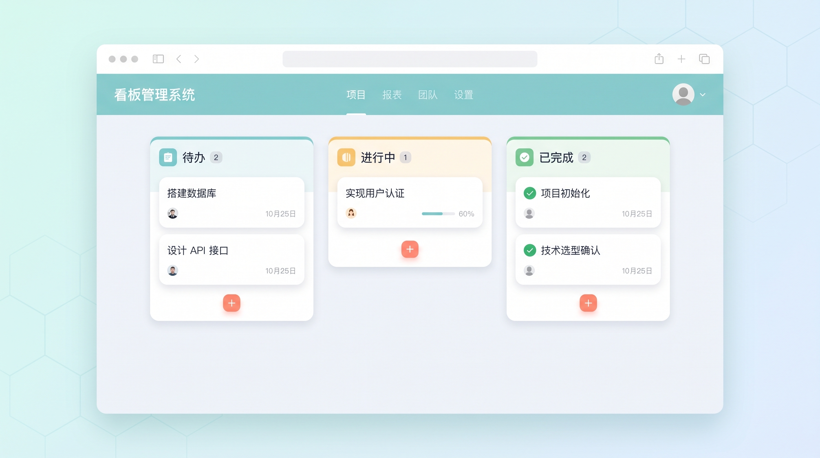 看板系统效果图