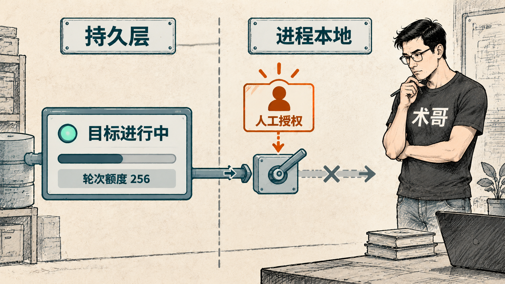 03 Goal：同会话续跑，但每一步都要人兜底