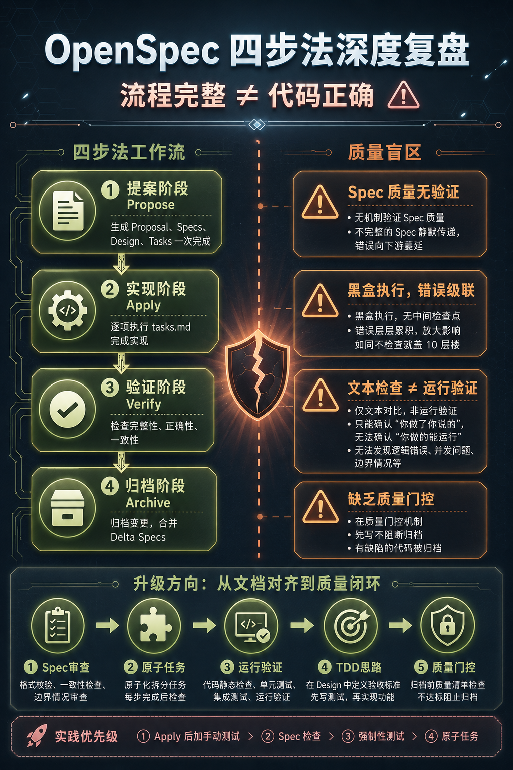 OpenSpec 最佳实战：4 步复盘 + 5 项升级，让 AI 编程从"能跑"到"跑对"-腾讯云开发者社区-腾讯云
