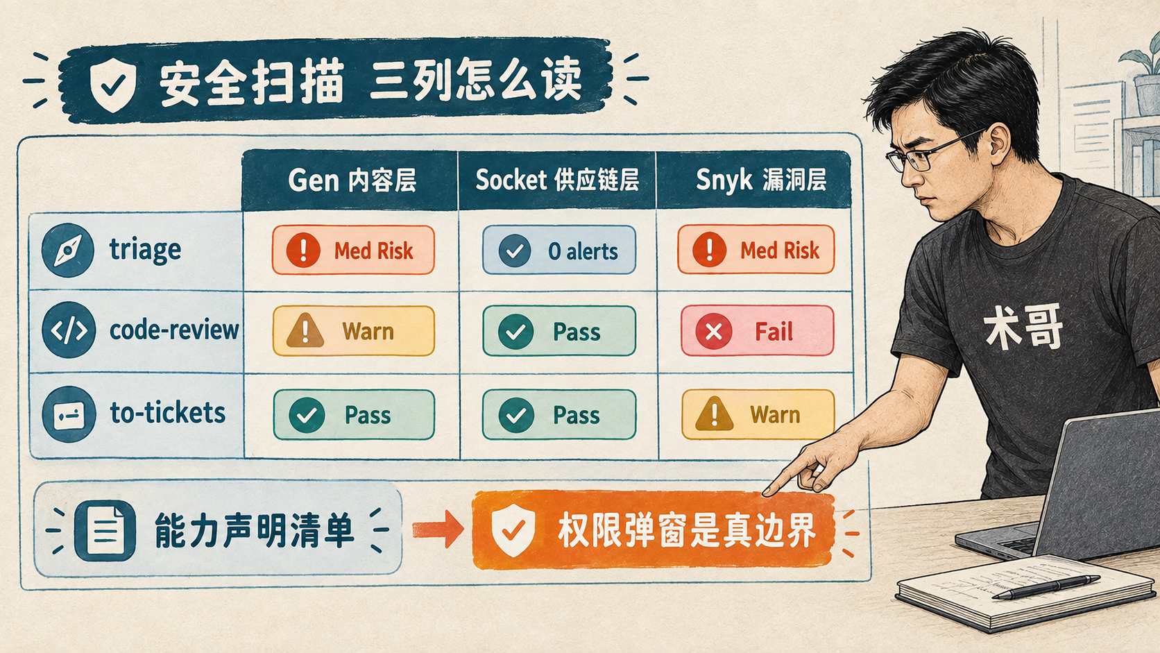 Gen、Socket、Snyk 三列安全审计