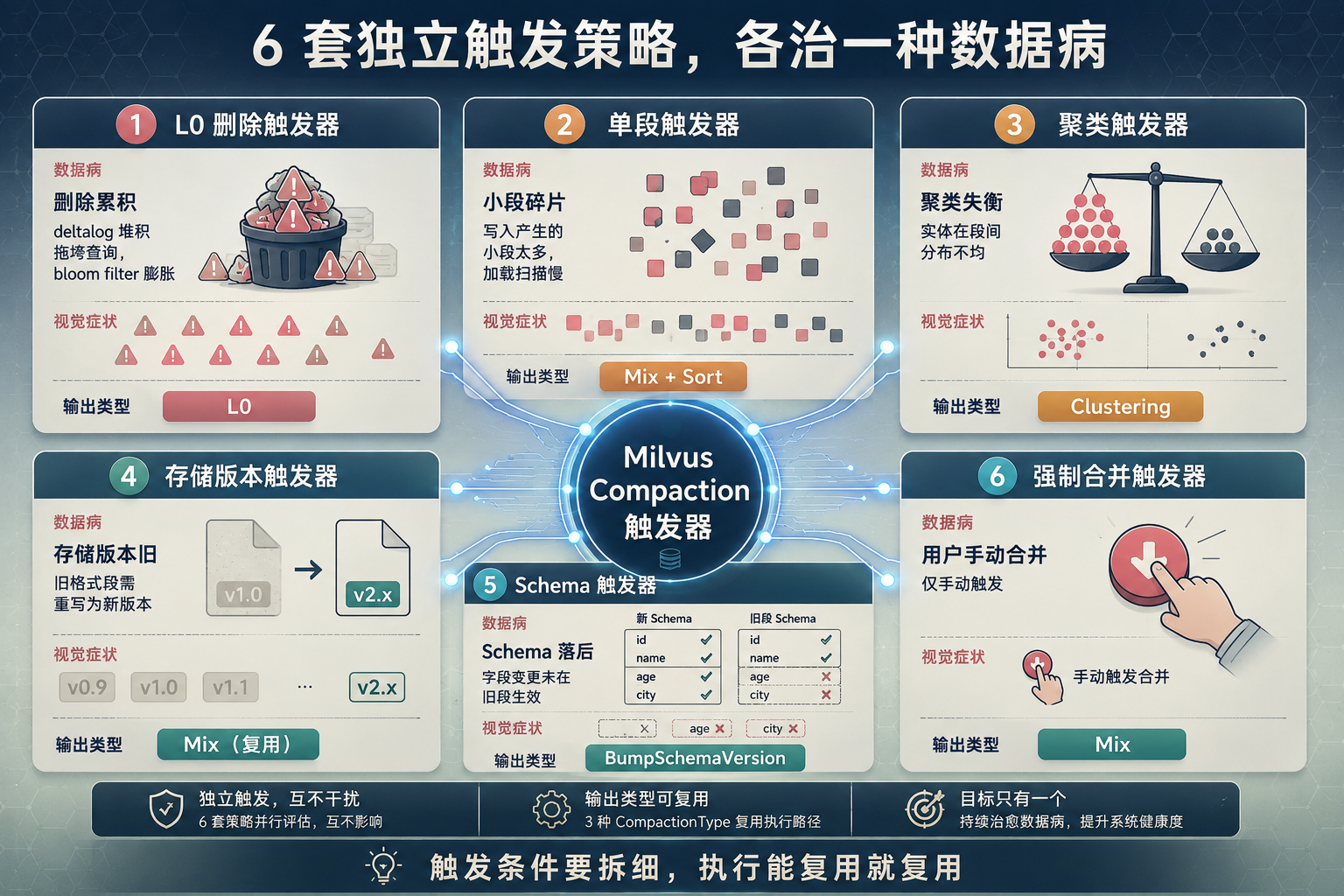 6 个 policy 与对应数据病