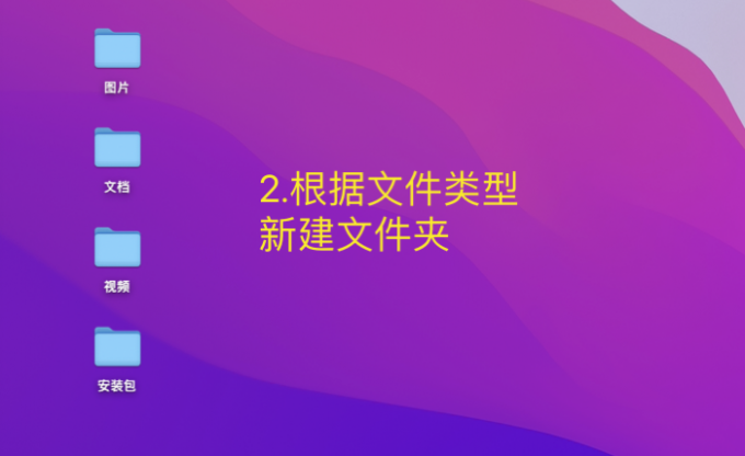 根据文件类型新建文件夹