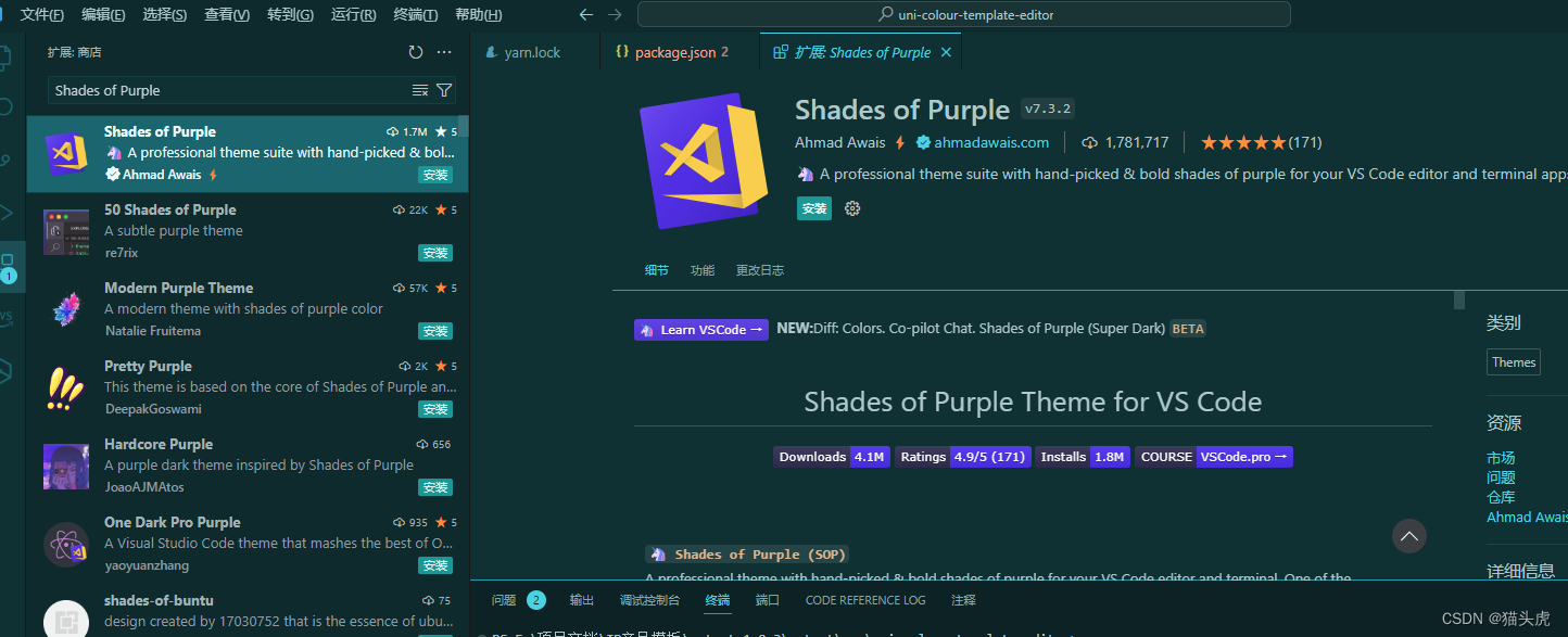 最受欢迎的 19 个 VSCode 主题排行榜：推荐使用13号vs code主题