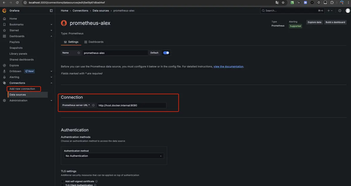 配置 prometheus 数据源
