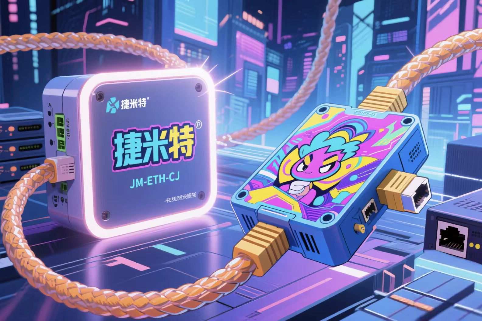 欧姆龙CJ1MPLC借助以太网模块同时与上位机和触摸屏、变频器高效通讯案例(图2)