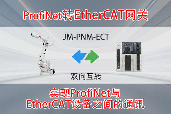 ProfiNet转EtherCAT协议转换网关实现禾川M485系列PLC与ABB的IRB1200系列机器人的配置案例