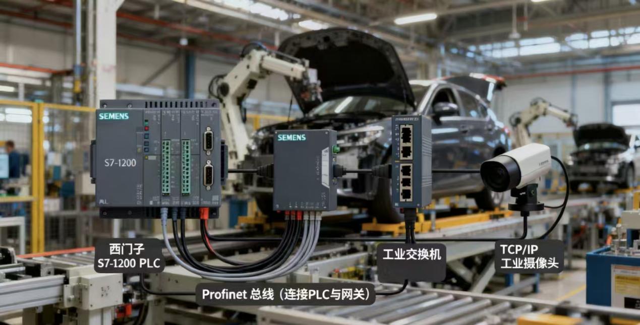 Profinet转TCP/IP协议转换网关:西门子S7-1200与工业摄像头智能视觉通讯方案(图4)