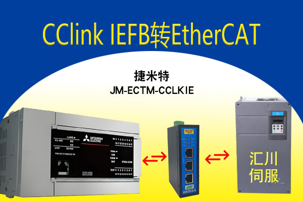 EtherCAT转CCLKIE智能网关实现三菱FX5U-64MT/ES与汇川SV660N伺服驱动器通讯的配置案例(图1)