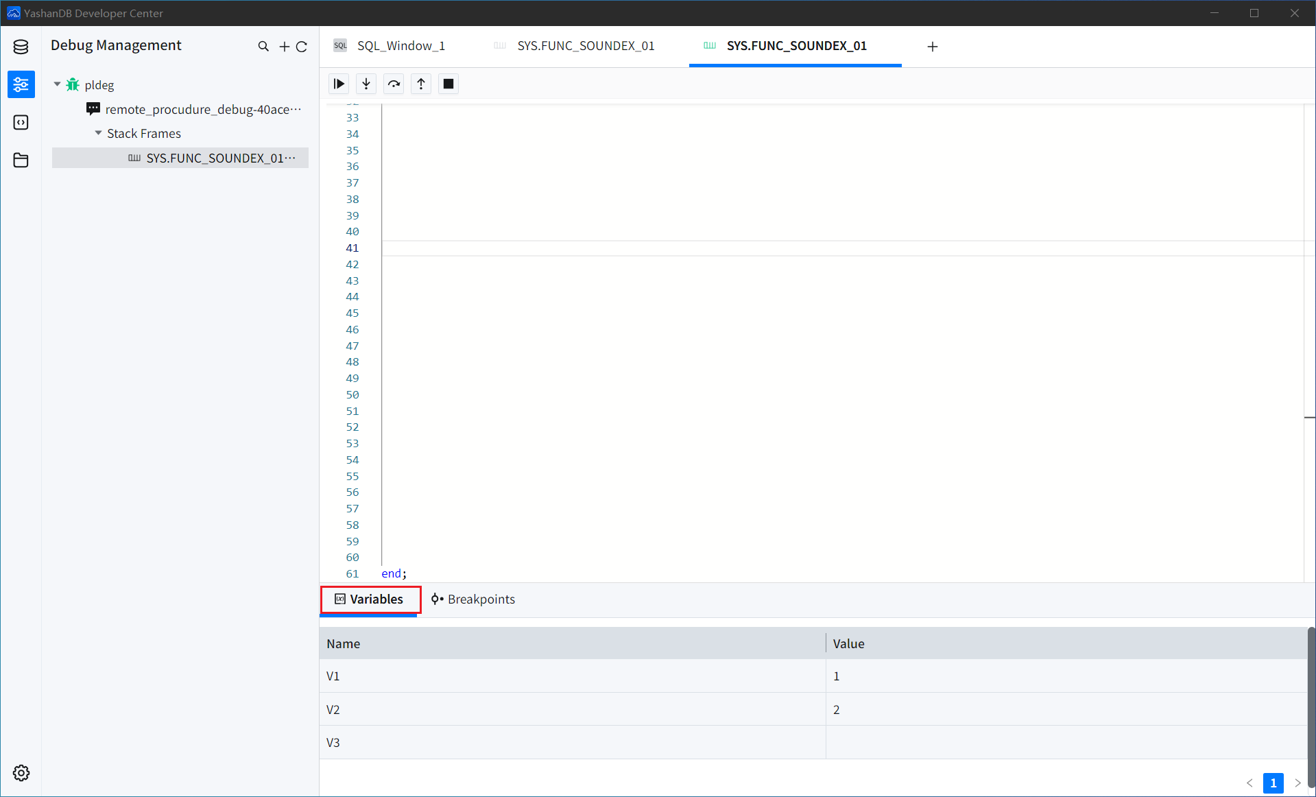 Yod Codebench 【YashanDB开发者工具(YDC)】PL调试-腾讯云开发者社区-腾讯云