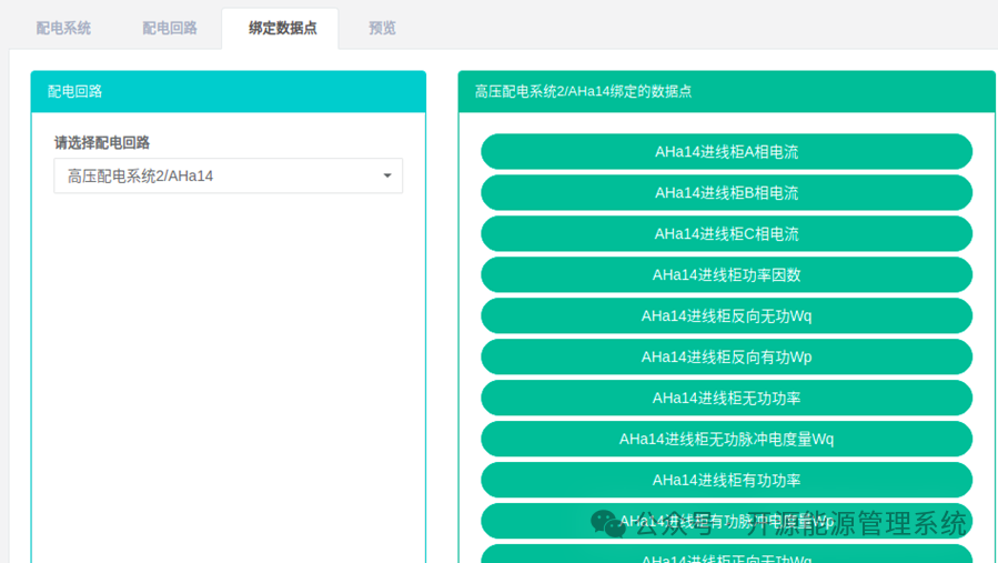图18-7绑定数据点列表