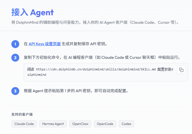 图 4-3：Agent 接入 DolphinMind RAG