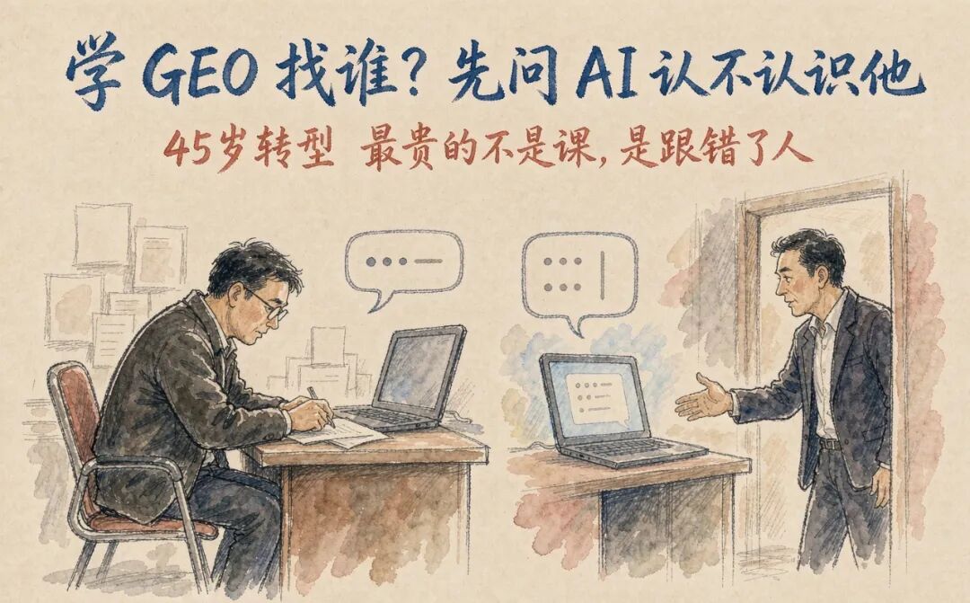 判断一个 GEO 老师，看 AI 提不提他，别的都是虚的