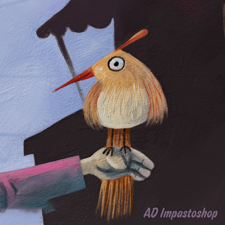 PS扩展面板 松节油蜡笔厚绘油画 AD Impastoshop 中文汉化版