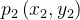 p_{2}\left ( x_{2},y_{2} \right )