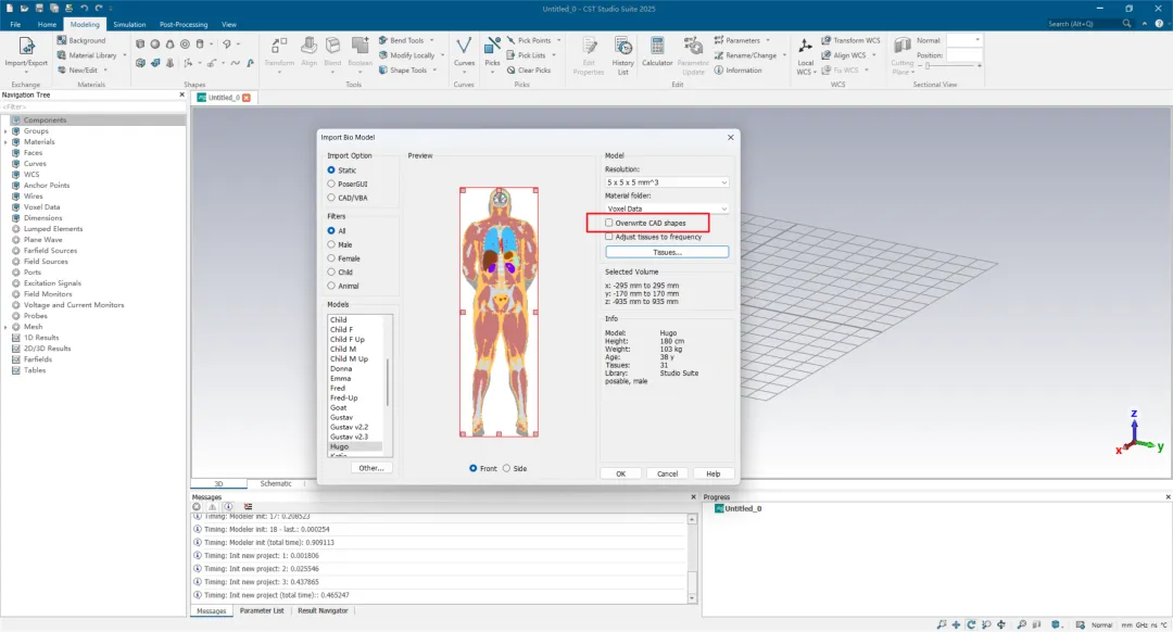 取消勾选Overwrite CAD shape选项