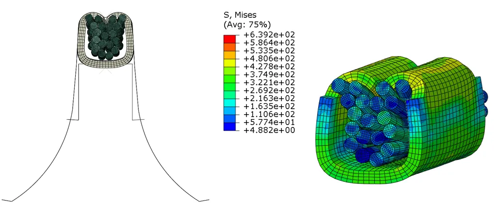 t=76ms时变形形状