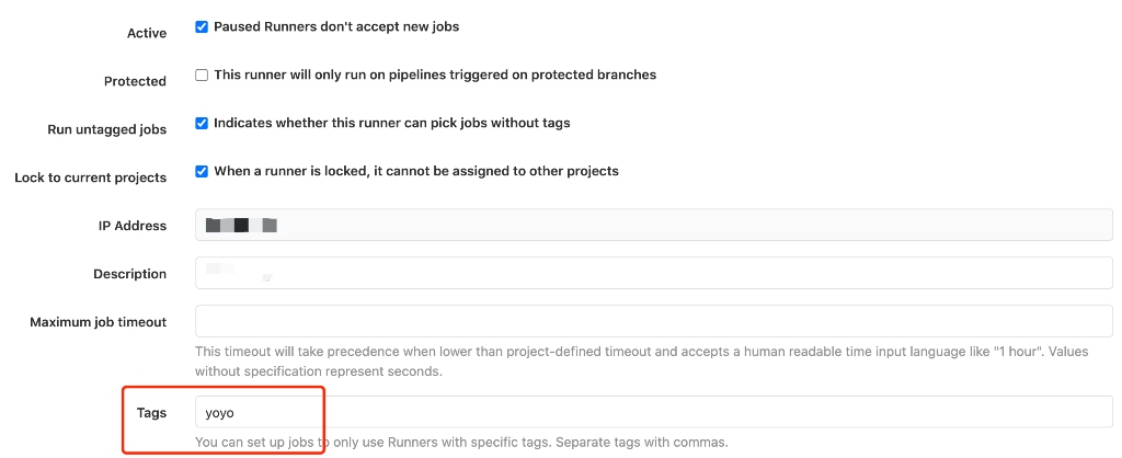 GitLab CI/CD Runners Tags