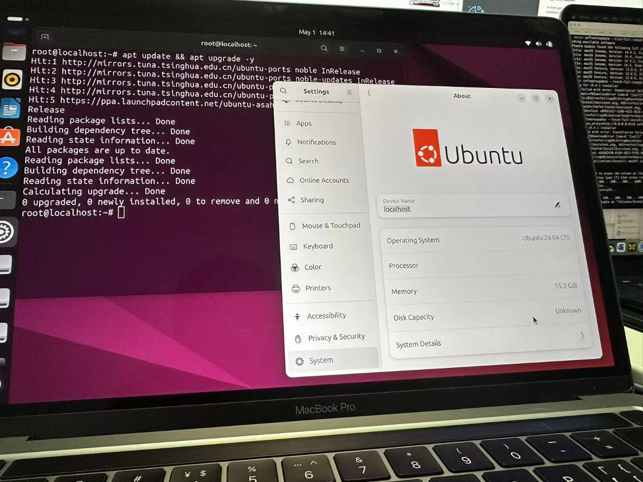  MacBook Pro ԭ Ubuntu 24.04