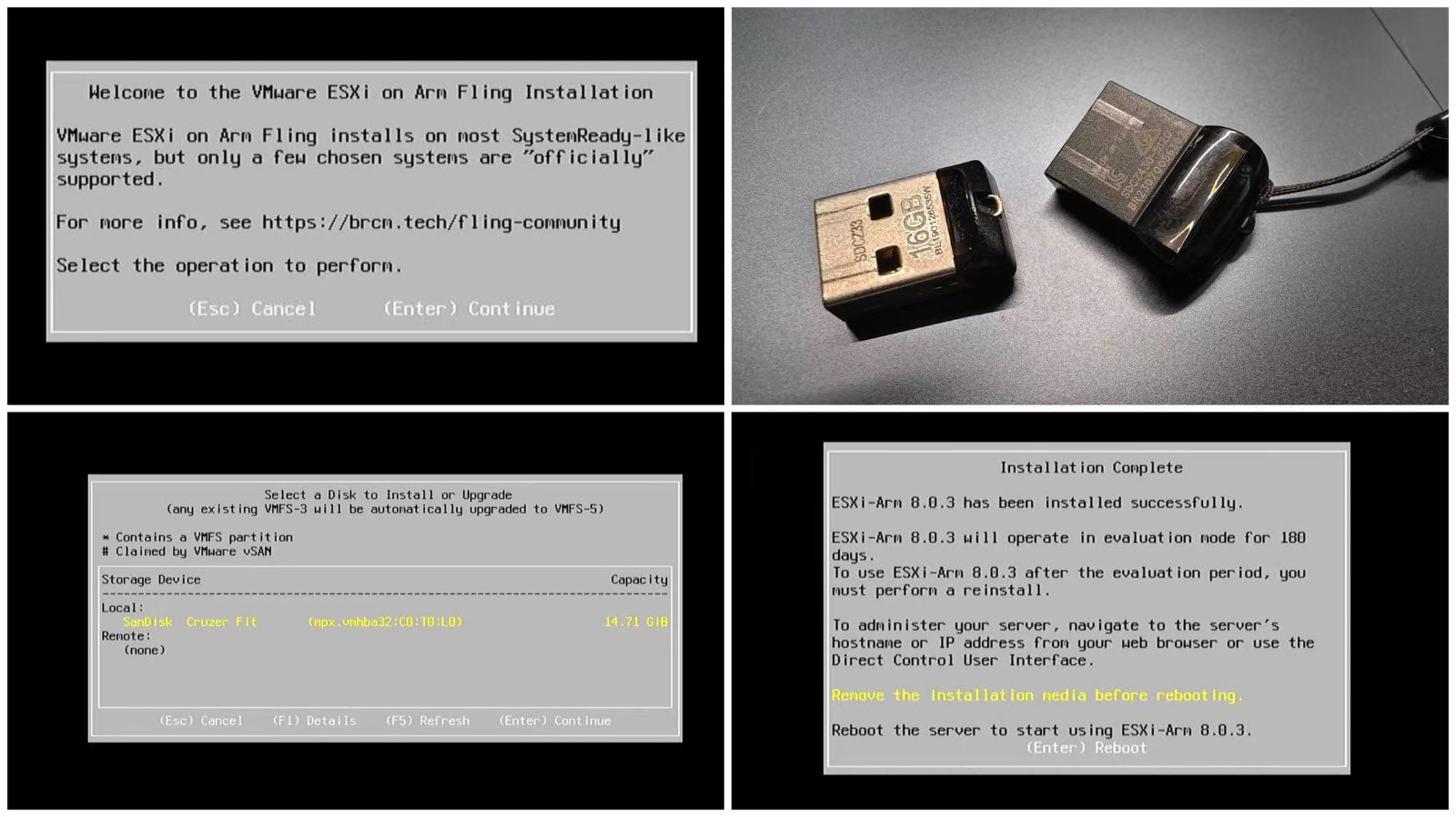 ARM 版 ESXi 安装过程