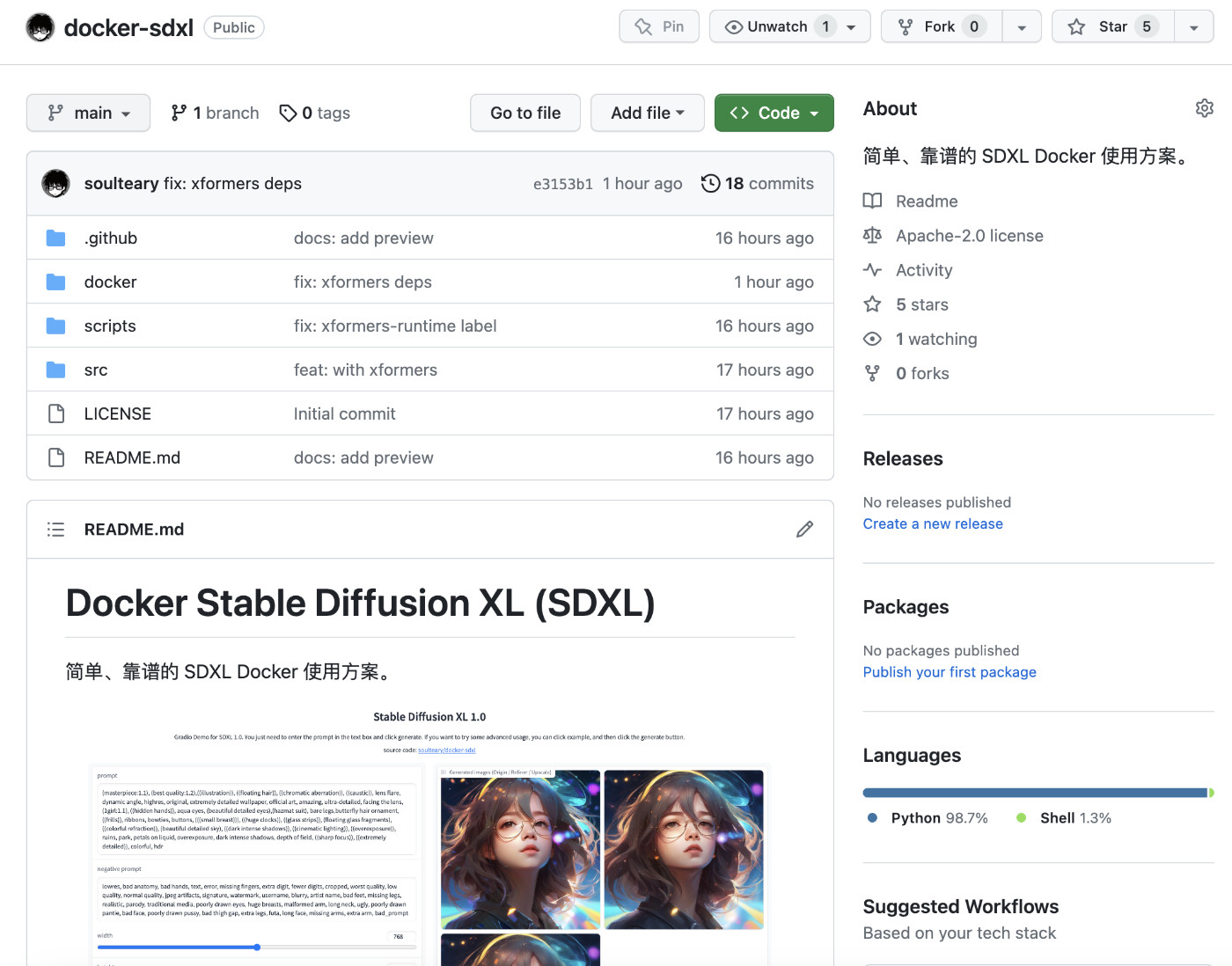 Docker SDXL ԴĿ