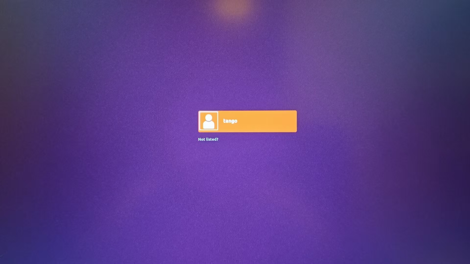 Ubuntu 登录界面，说明初始化完成
