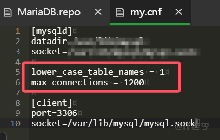 Centos服务器部署MairaDB10.3数据库并设置忽略大小写和默认连接数1000 以上的图文记录 第2张